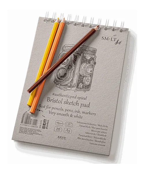 Μπλοκ σχεδίου bristol smlt art α5 30 φύλλα 185gr - Smlart