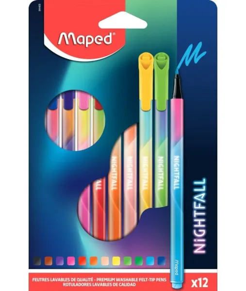 Μαρκαδόροι maped nightfall 12 τεμάχια - Maped