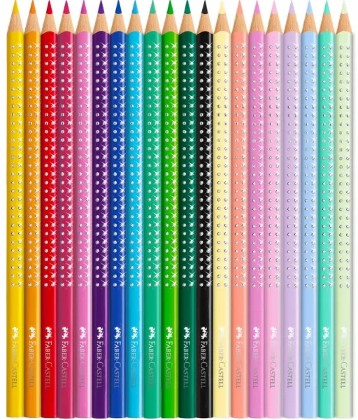 Ξυλομπογιές faber castell sparkle πεταλούδα 20 χρώματα - Faber castell