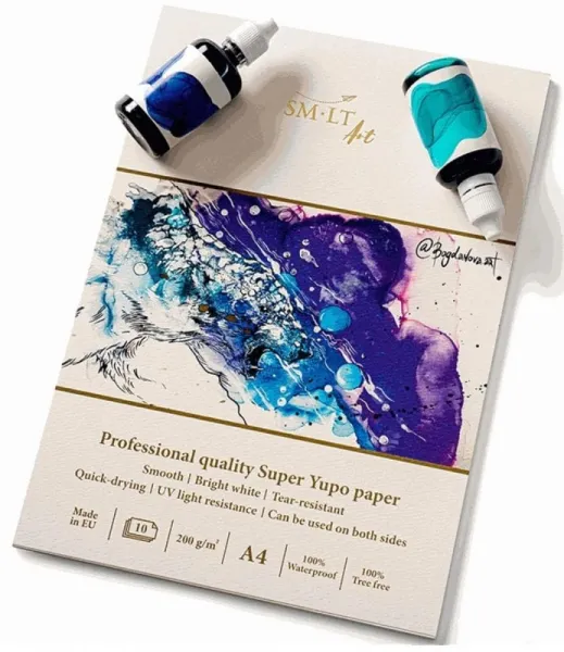 Μπλοκ ακουαρέλας smlt art professional quality super yupo paper a4 - Smlart