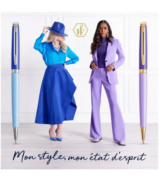στυλό waterman hemisphere colour block purple gt ballpen - Waterman