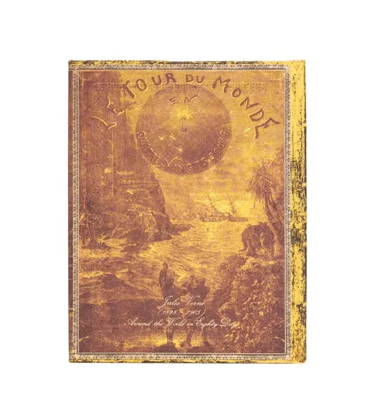 σημειωματάριο paperblanks ριγέ verne, around the world - Paperblanks