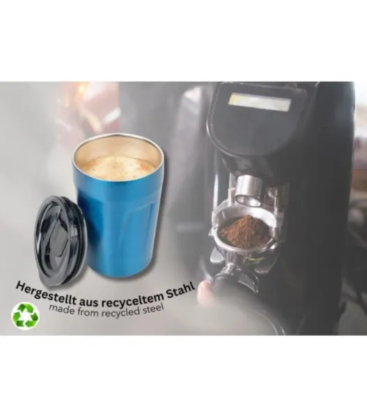 ποτήρι θερμός troika cup-uccino μπλε 300ml - Troika