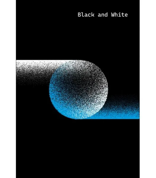 τετράδιο σπιράλ black & white dots a4 2 θεμάτων - Black & white