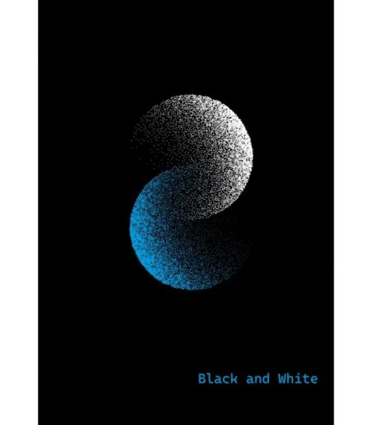 τετράδιο σπιράλ black & white dots a4 2 θεμάτων - Black & white