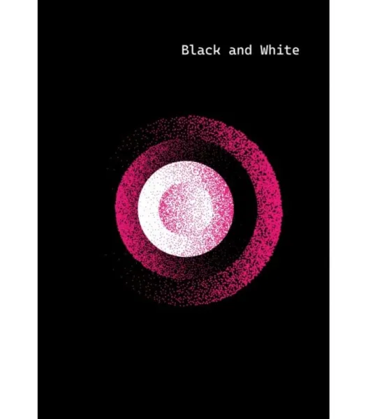 τετράδιο σπιράλ black & white dots a4 2 θεμάτων - Black & white