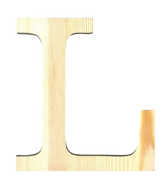Γράμμα artemio ξύλινο l 11.2cm - Artemio