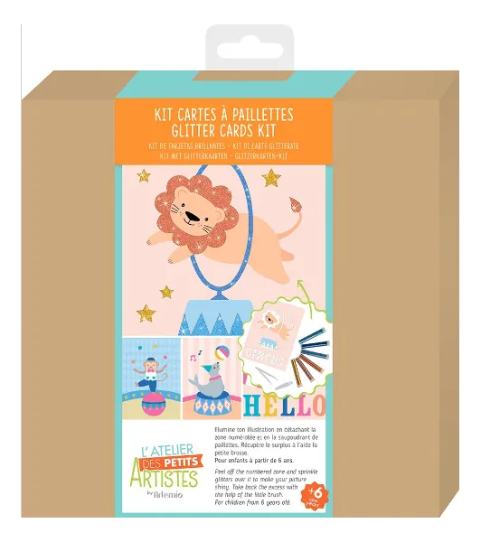 Κατασκευή artemio circus κάρτες & glitter 6+ - Artemio