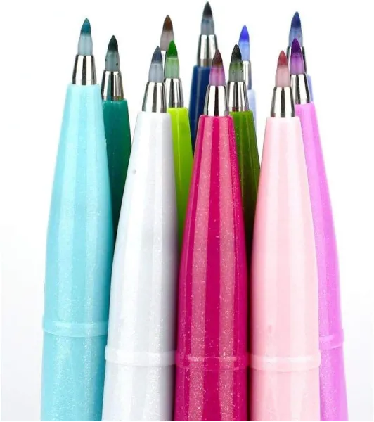 Μαρκαδόρος pentel πινέλο brush sign pen blue black - Pentel