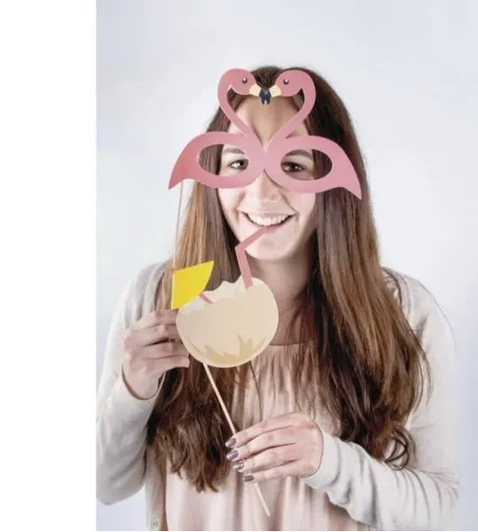 Μάσκες rayher party masken tropical 8 τεμάχια - Rayher