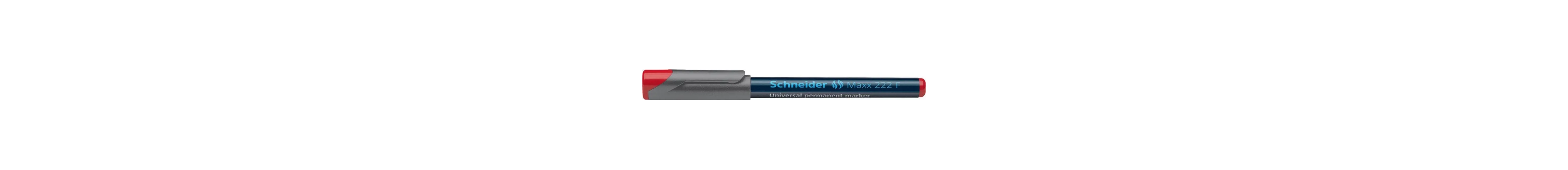 Μαρκαδόρος schneider permanent maxx 222 0.7mm f κόκκινο - Schneider