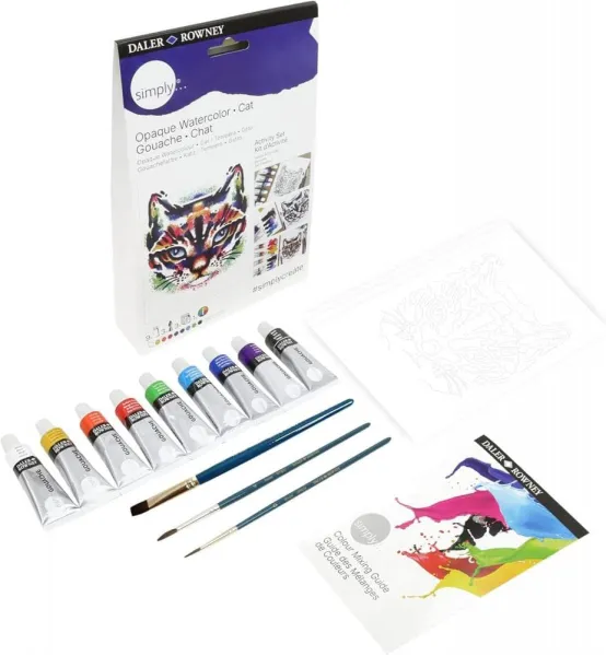 σετ ζωγραφικής daler rowney simply opaque watercolor activity set - Daler rowney