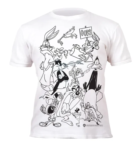 Μπλουζάκι splat-planet looney tunes ξανά-ζωγράφισε το 3-4 χρονών με 10 μαρκαδόρους - Splat planet