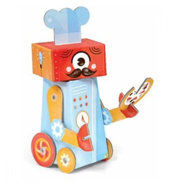 χάρτινο παιχνίδι κατασκευής kroom 3d chef robot 4+ - Kroom