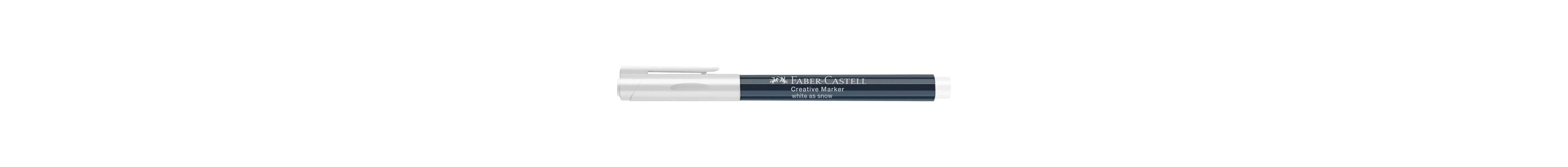 Μαρκαδόρος faber castell creative marker white as snow - Faber castell