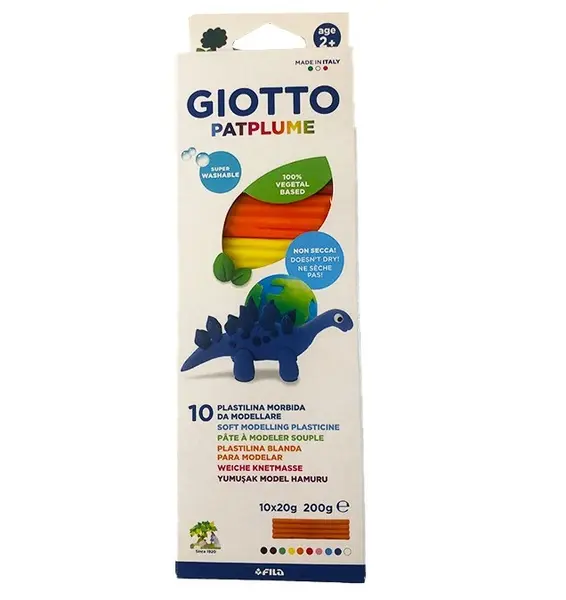 πλαστελίνη giotto patplume 10 τεμάχια 200γρ. - Giotto