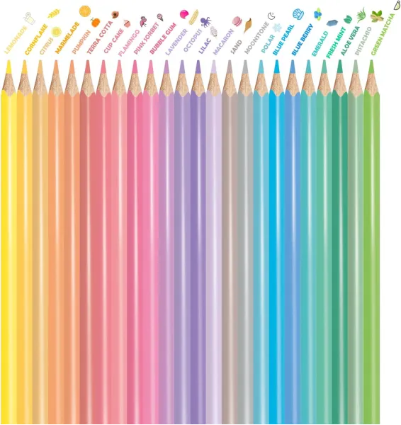Ξυλομπογιές maped color'peps pastel 24 χρώματα - Maped