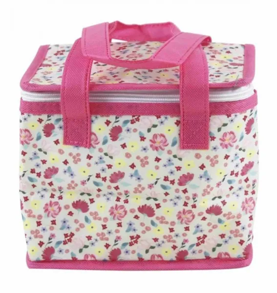 τσαντάκι φαγητού ισοθερμικό eurowrap 21x14x18cm λουλούδια - Eurowrap