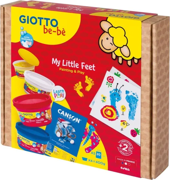Δακτυλομπογιές giotto my little feet 4x100ml - Giotto