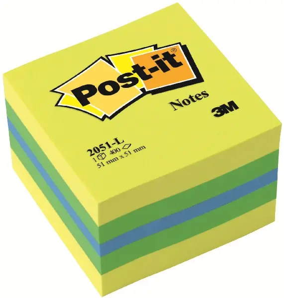 Κύβος post-it 3m mini 2051 51x51mm lemon - 3m