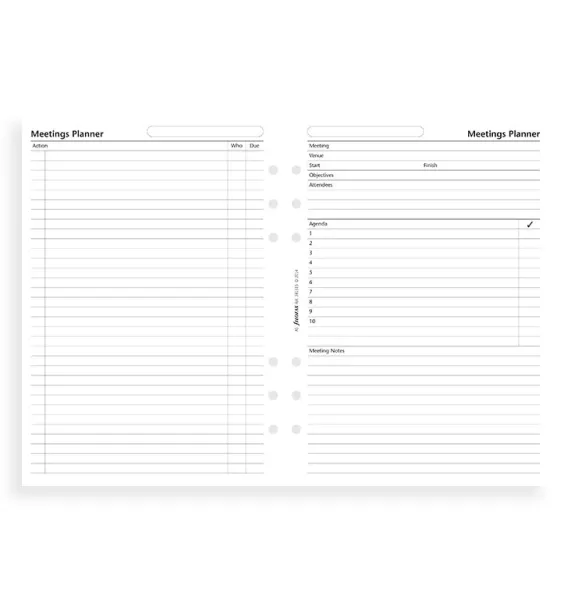 Ανταλλακτικό filofax α5 meetings planner 341315 - Filofax