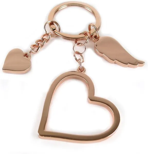 Μπρελόκ troika love is in the air rose gold - Troika