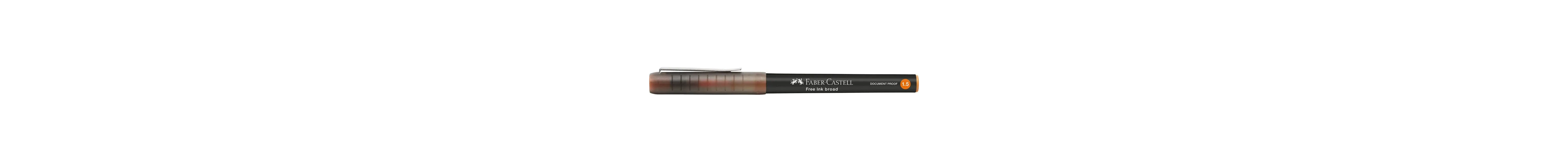 Μαρκαδόρος faber castell free ink broad orange - Faber castell