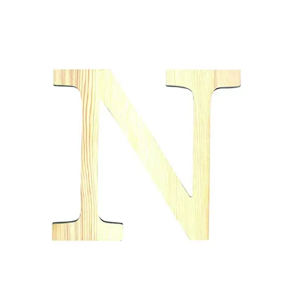 Γράμμα artemio ξύλινο n 12cm - Artemio