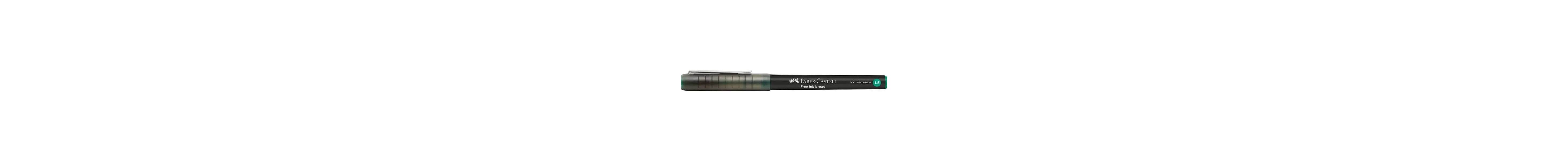 Μαρκαδόρος faber castell free ink broad green - Faber castell
