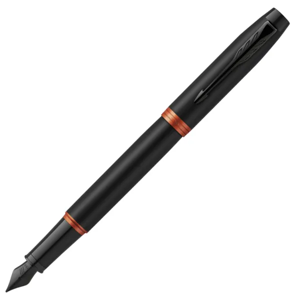πένα parker i.m flm black orange ring bt με δώρο σημειωματάριο - Parker
