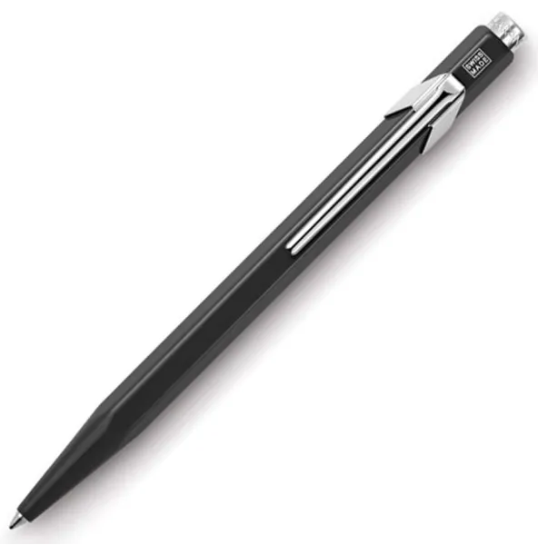 στυλό caran d'ache 849 fluo μαύρο medium σε μεταλλικό κουτί δώρου ballpen - Caran d'ache