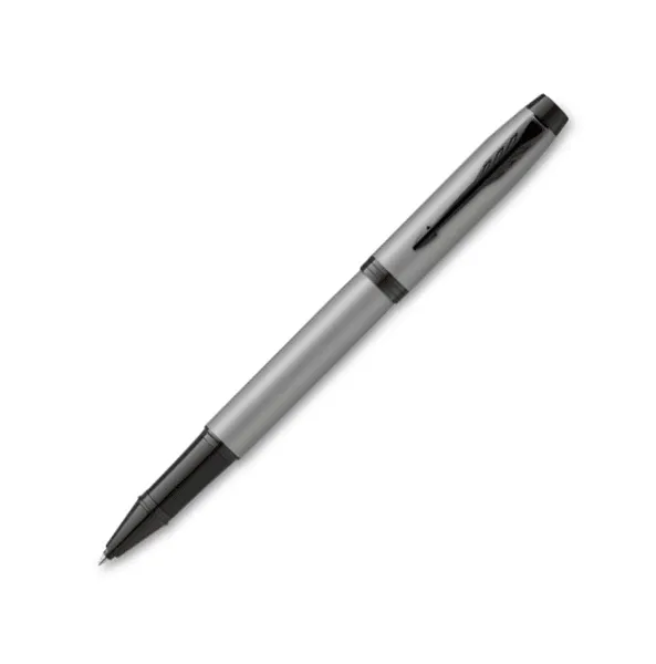 στυλό parker i.m chrome metallic grey bt rollerball με δώρο σημειωματάριο - Parker
