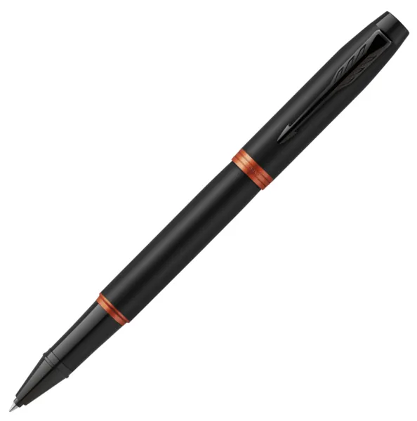 στυλό parker i.m flm black orange ring bt rollerball με δώρο σημειωματάριο - Parker