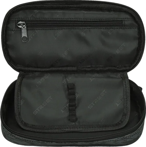 Κασετίνα street compact dark βαρελάκι 22x6x11cm - Street