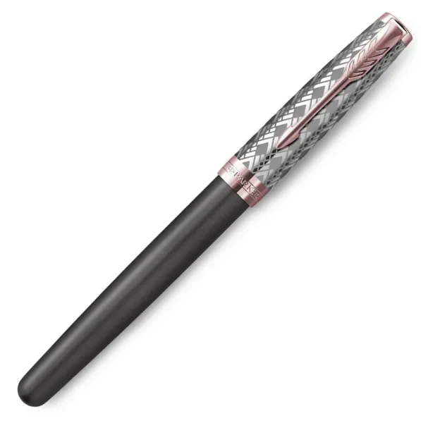 πένα parker sonnet premium metal grey pgt fpen 18k - Parker