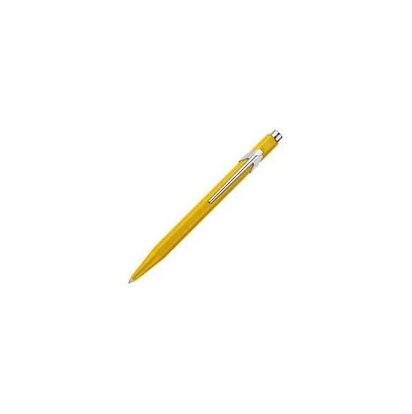 στυλό caran d'ache 849 colormat-x κίτρινο σε μεταλλικό κουτί δώρου ballpen - Caran d'ache