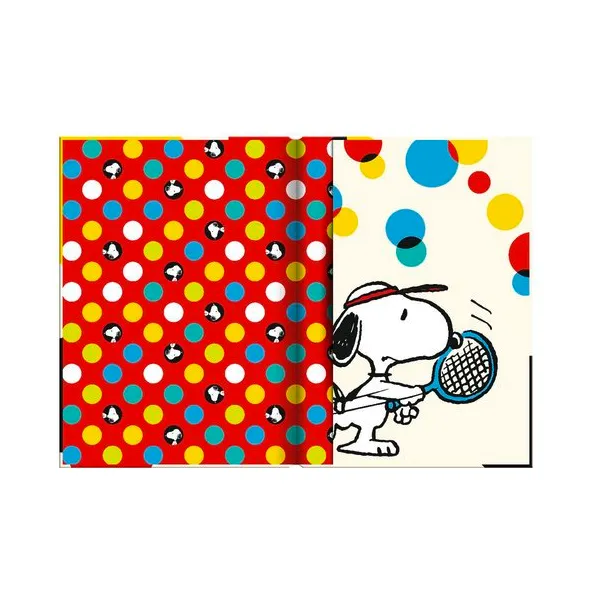 σημειωματάριο premium paper snoopy σκληρό εξώφυλλο με λάστιχο 10.5x14.5cm lazy - Premium paper