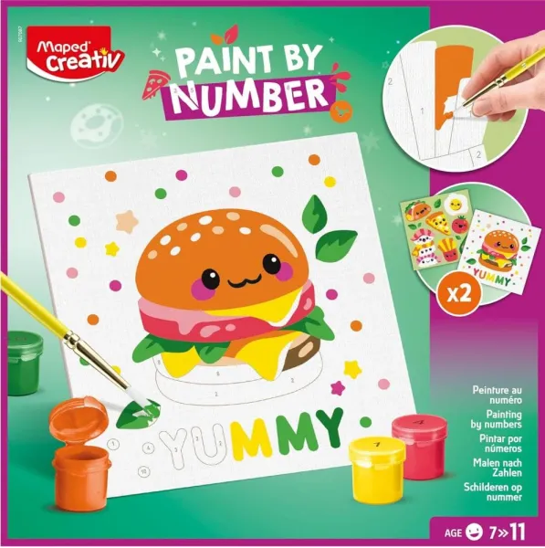 Ζωγραφική maped paint by numbers kawai food salty 7+ - Maped
