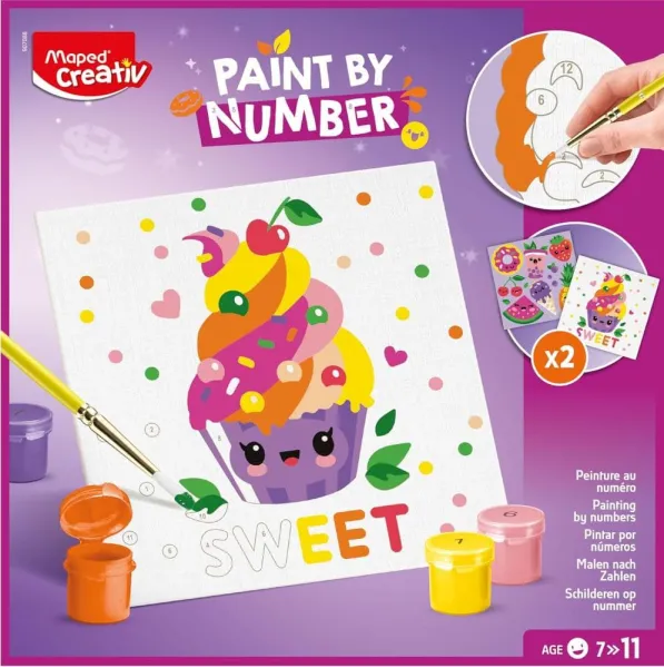Ζωγραφική maped paint by numbers kawai food sweet 7+ - Maped