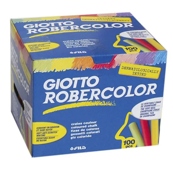 Κιμωλίες giotto πλαστικές χρώματιστές 100 τεμάχια - Giotto