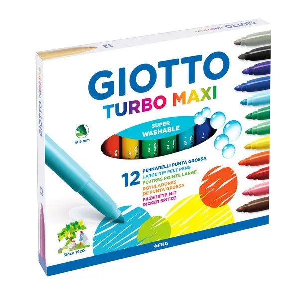Μαρκαδόροι giotto turbomaxi 12 τεμάχια - Giotto