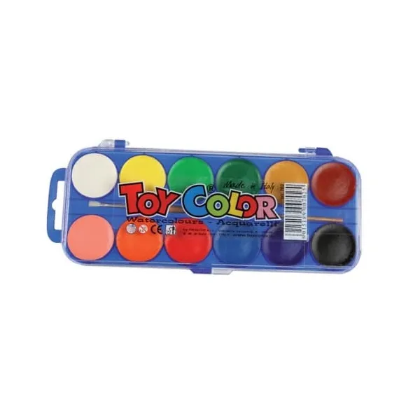 Νεροχρώματα toycolor 12 τεμάχια - Toycolor