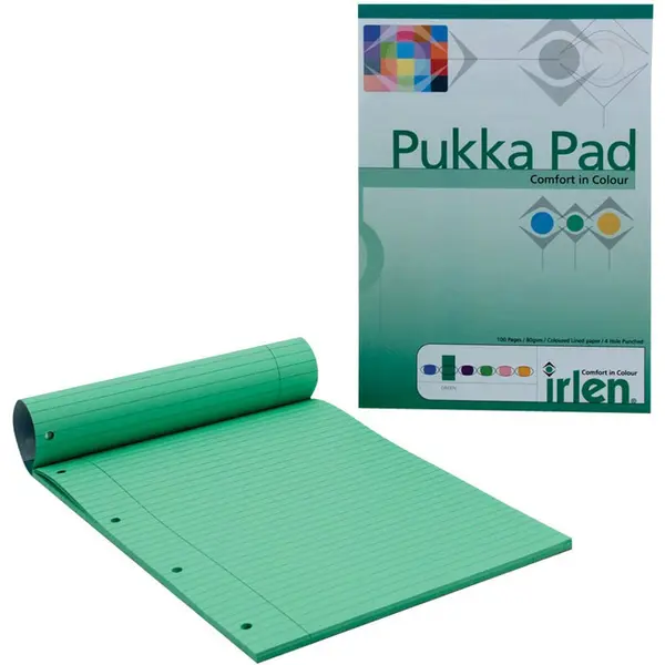 Μπλοκ pukka pad irlen a4 50 φύλλα 4 τρύπες green - Pukka pad