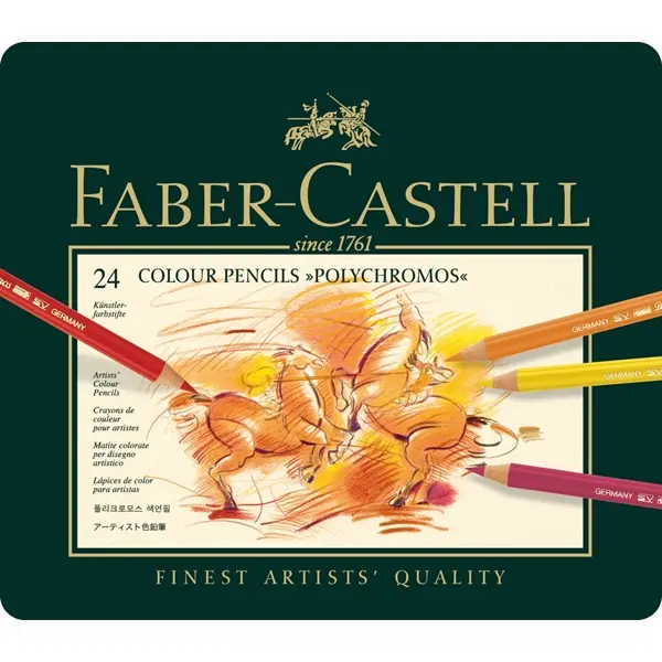 Ξυλομπογιές faber-castell polychromos 9212 24 τεμάχια - Faber castell