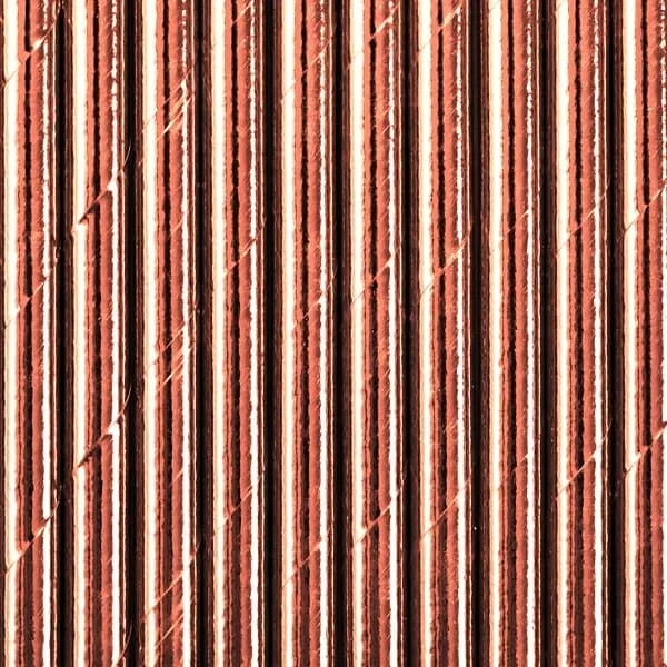 Καλαμάκια χάρτινα rose gold 19,5 cm 10 τεμάχια - Deco