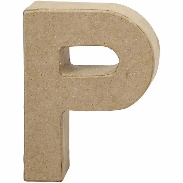 Γράμμα χάρτινο μικρό p 10cm - Deco