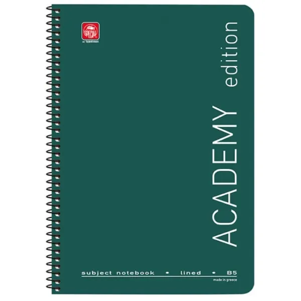 τετράδιο σπιράλ typotrast academy 17x24 2 θεμάτων - Typotrust
