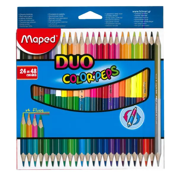 Ξυλομπογιές maped color'peps duo 24 τεμάχια - Maped