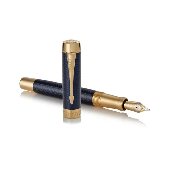 πένα parker duofold prestige blue chevron centennial gt 18k - Parker