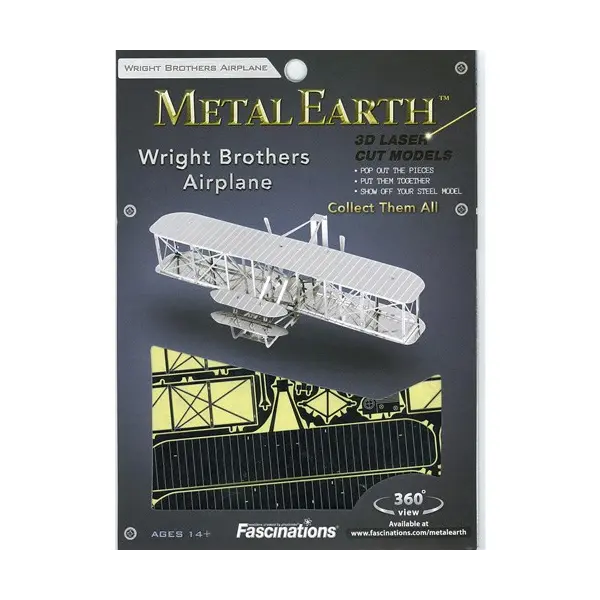 Metal earth wright brothers airplane - Fascinations